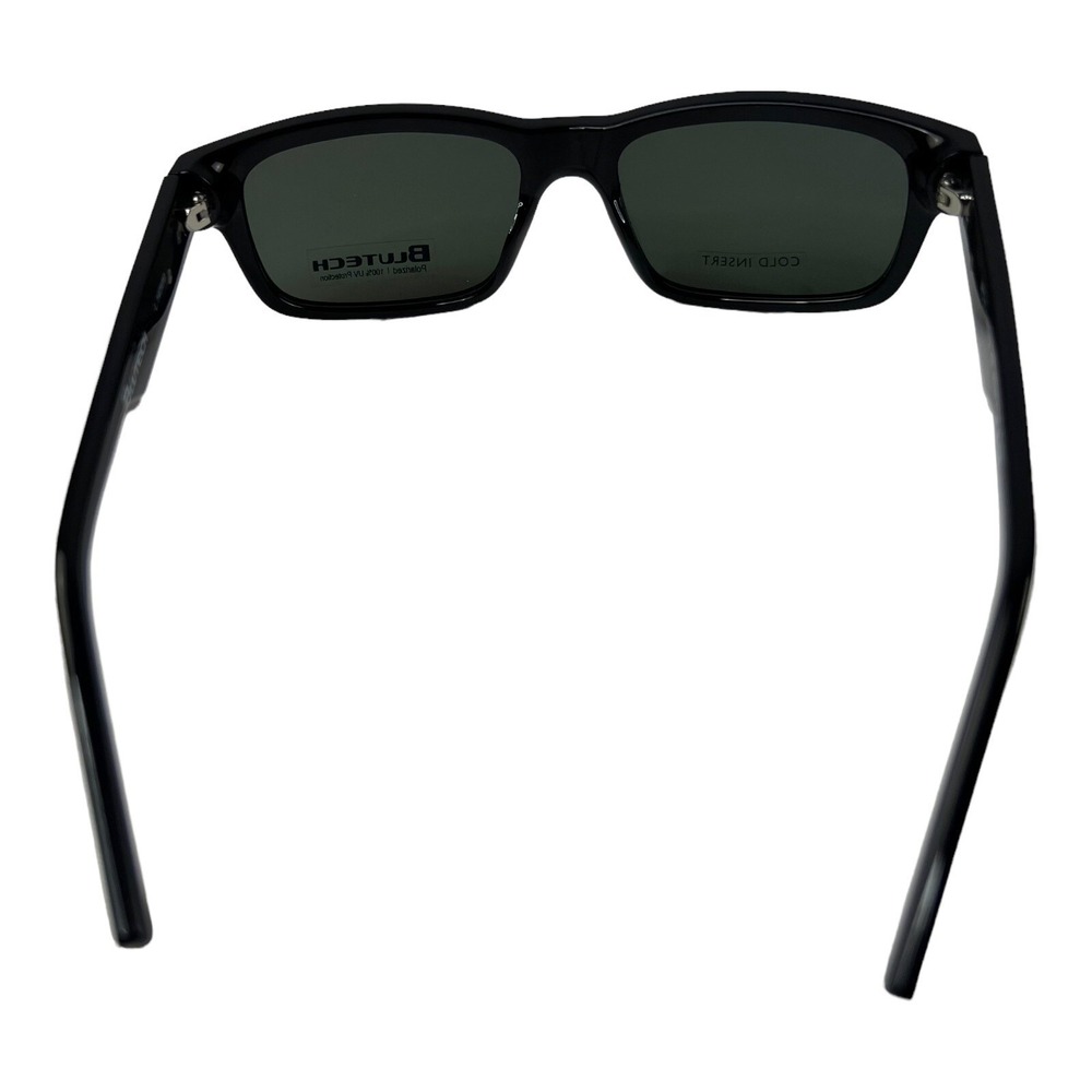 NEW BLUTECH Wrap it Up Black Polarized UV Protection Sunglasses Mens 56-17 L.140 - Picture 3 of 5